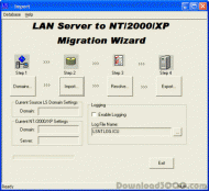 LAN Server to Windows Migration Wizard screenshot